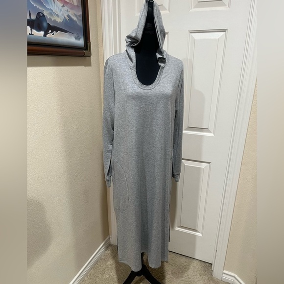 JOH FRANCINE LONG SLEEVE HEATHER GRAY WOMENS DRESS, SIZE XL - Picture 3 of 9